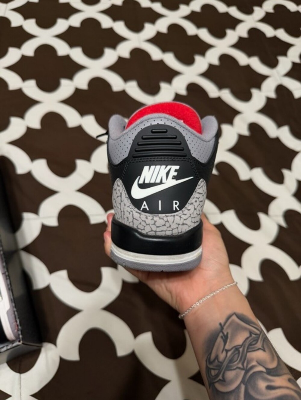 Nike Kids Air Retro Sneaker - Black/Grey/Red